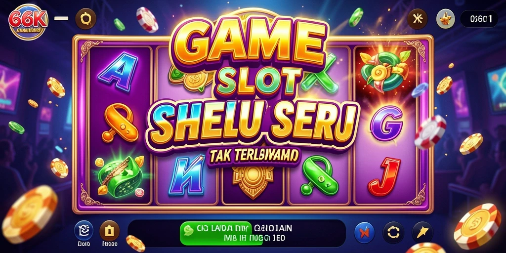 Screenshot gameplay 66K yang menampilkan gulungan Slot penuh warna.