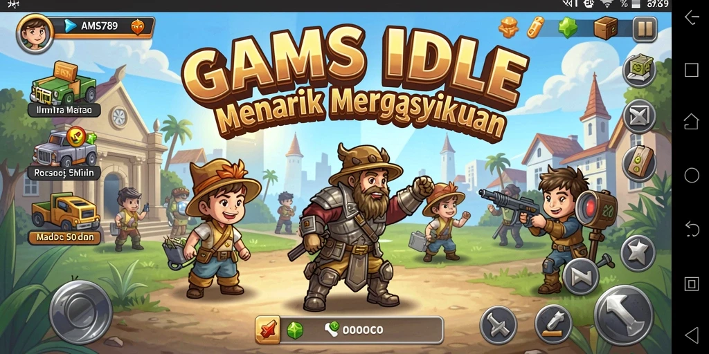 Tampilan gameplay gameplay Idle yang seru dan menarik di AMS789.
