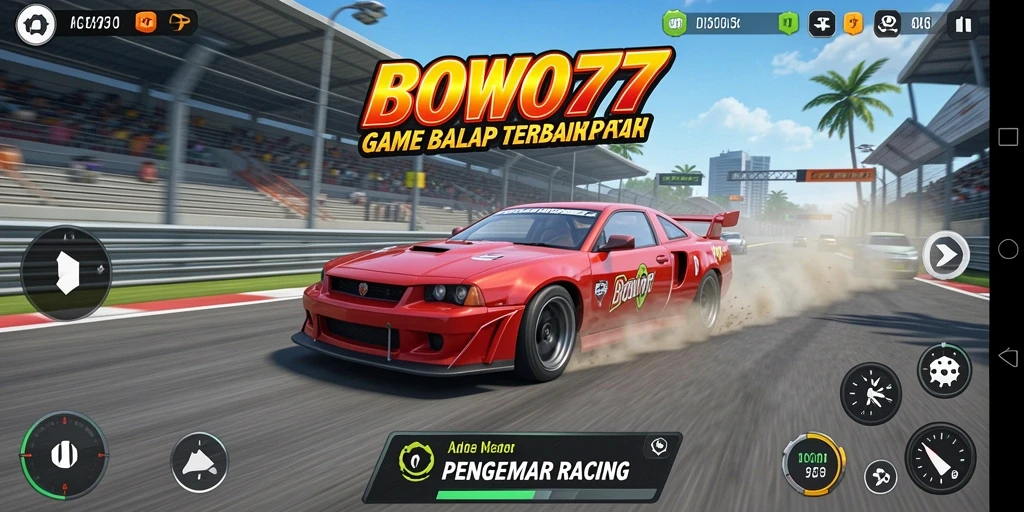 Tangkapan layar BOWO77 menunjukkan aksi balapan yang mendebarkan.