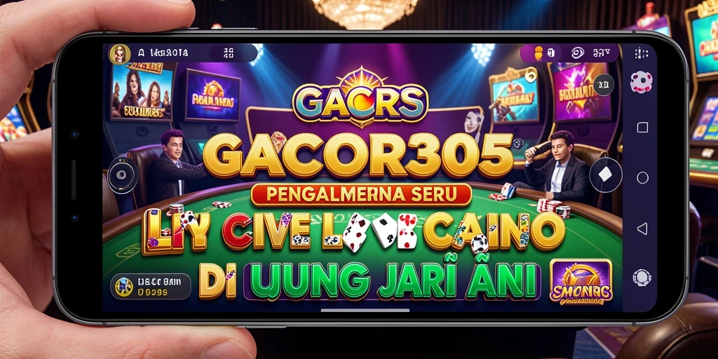 Tampilan gameplay Live Casino yang menakjubkan di GACOR305.