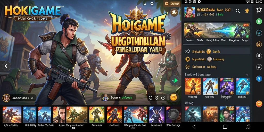 Tampilan HOKIGAME yang menarik dengan fitur Utility yang beragam.