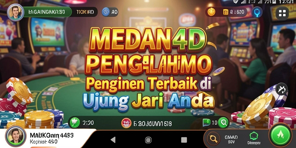 Tampilan permainan menarik dari MEDAN4D yang menghadirkan suasana kasino.