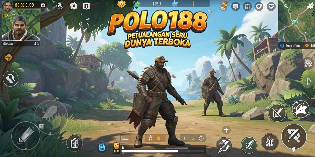 Tampilan layar gameplay POLO188 yang menakjubkan dalam dunia terbuka.