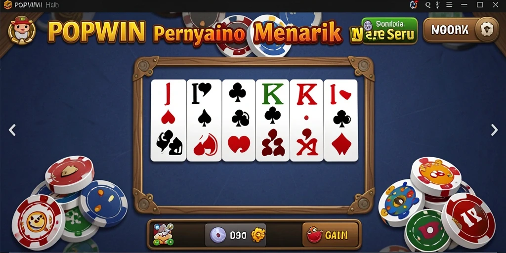 Screenshot utama <strong>POPWIN</strong> menampilkan gameplay Domino yang seru.
