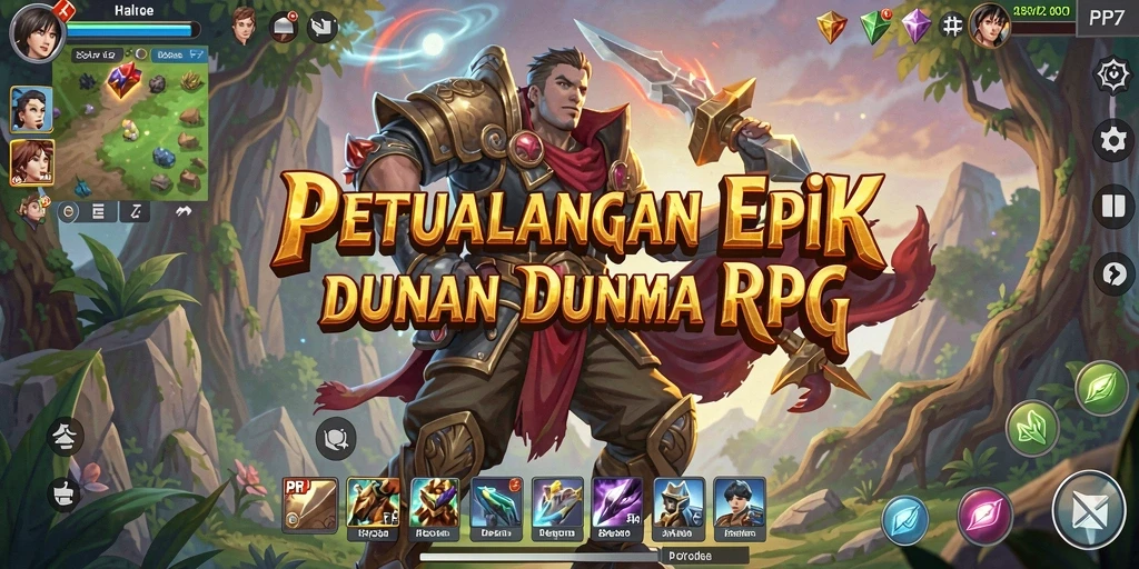 Tampilan gameplay PP7 yang seru dan menantang dalam dunia RPG.