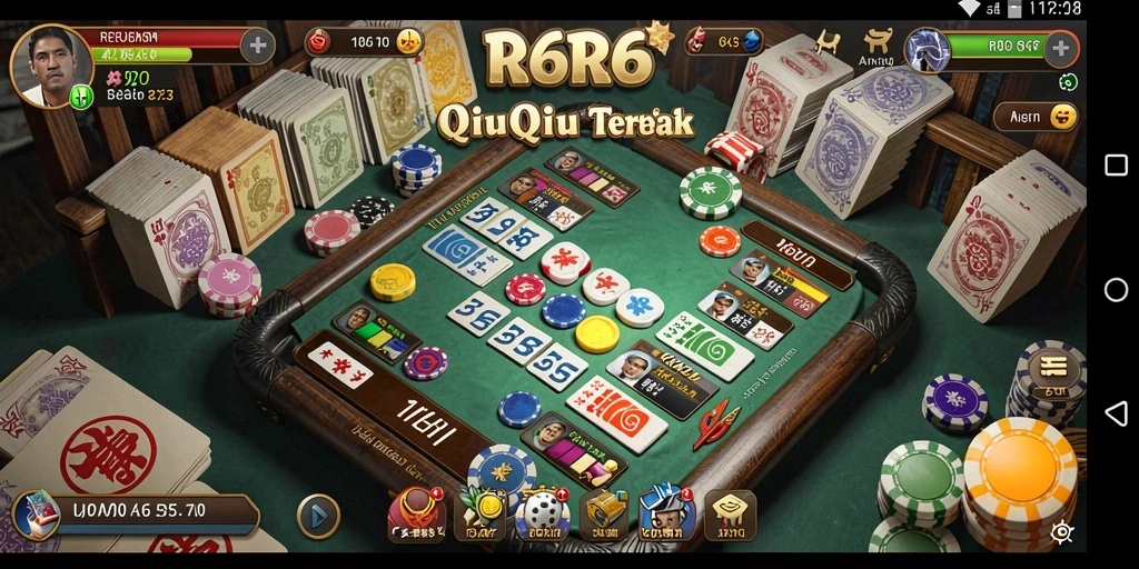 Screenshot R6R6 menampilkan keseruan bermain QiuQiu yang mendebarkan.