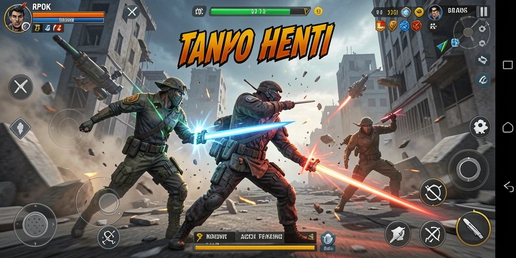 Tangkapan layar gameplay RPOK menampilkan aksi pertarungan seru dan grafis menakjubkan.