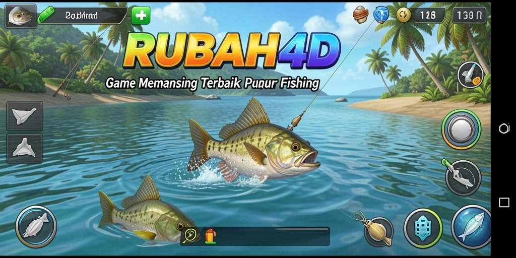 Tampilan gameplay RUBAH4D yang menarik saat menangkap ikan besar.